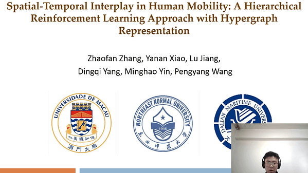 Spatial-Temporal Interplay in Human Mobility: A Hierarchical Reinforcement Learning Approach with Hypergraph Representation | VIDEO