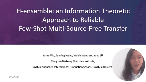 H-ensemble: An Information Theoretic Approach to Reliable Few-Shot Multi-Source-Free Transfer