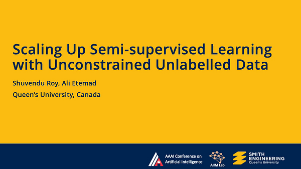 Scaling Up Semi-supervised Learning with Unconstrained Unlabelled Data | VIDEO