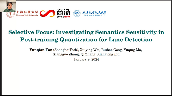 Selective Focus: Investigating Semantics Sensitivity in Post-training Quantization for Lane Detection | VIDEO