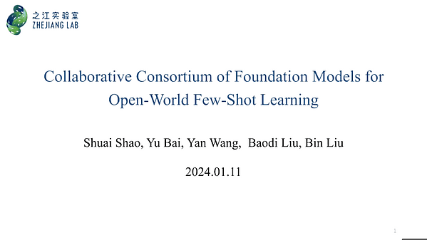 Collaborative Consortium of Foundation Models for Open-World Few-Shot Learning