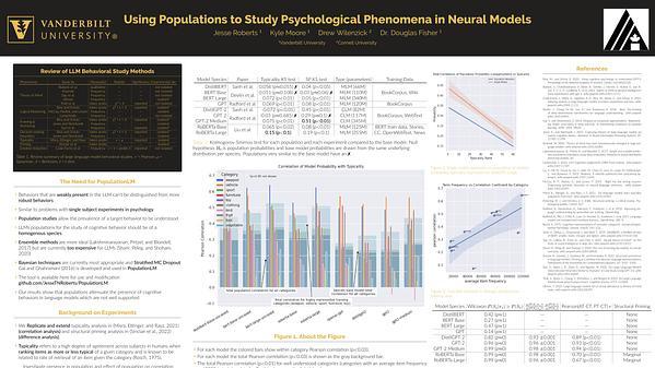 Using Artificial Populations to Study Psychological Phenomena in Neural Models