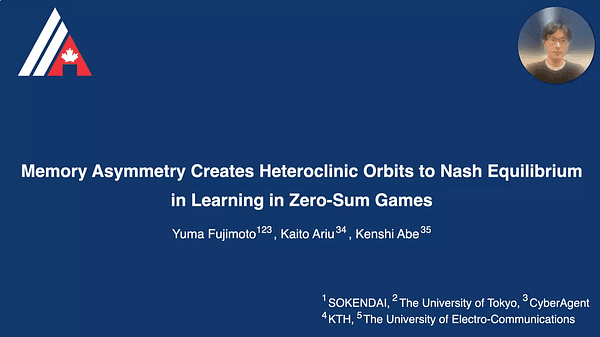 Memory Asymmetry Creates Heteroclinic Orbits to Nash Equilibrium in Learning in Zero-Sum Games