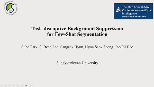 Task-Disruptive Background Suppression for Few-Shot Segmentation | VIDEO