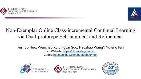 Non-exemplar Online Class-Incremental Continual Learning via Dual-Prototype Self-Augment and Refinement