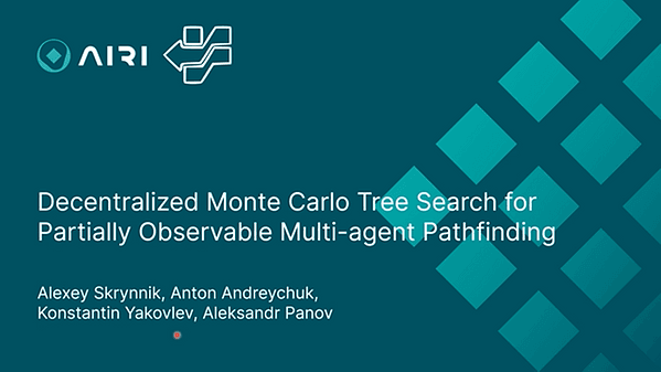 Decentralized Monte Carlo Tree Search for Partially Observable Multi-Agent Pathfinding