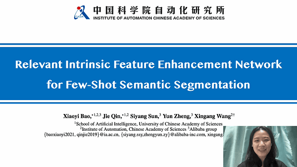 Relevant Intrinsic Feature Enhancement Network for Few-Shot Semantic Segmentation