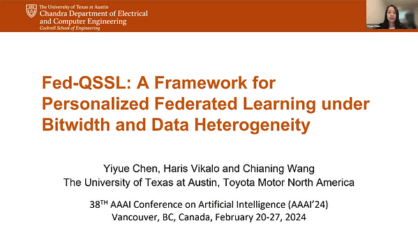 Fed-QSSL: A Framework for Personalized Federated Learning under Bitwidth and Data Heterogeneity | VIDEO