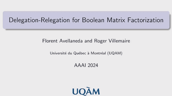 Delegation-Relegation for Boolean Matrix Factorization