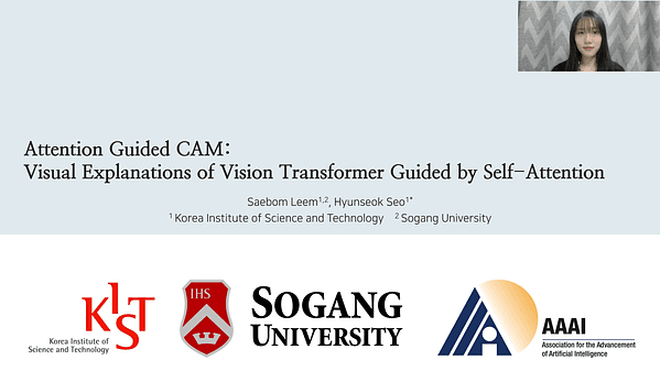 Attention Guided CAM: Visual Explanations of Vision Transformer Guided by Self-Attention | VIDEO