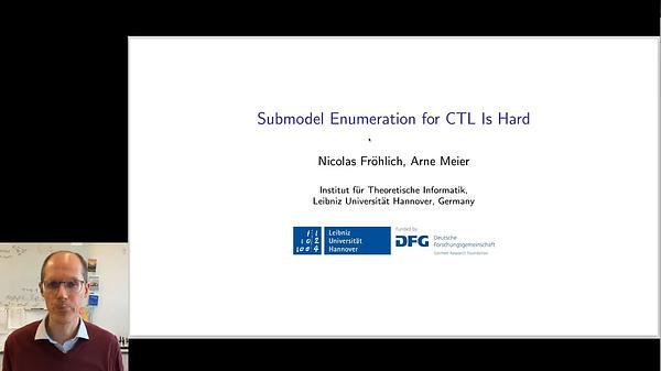 Submodel Enumeration for CTL Is Hard