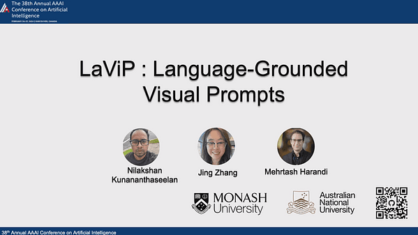 LaViP: Language-Grounded Visual Prompting