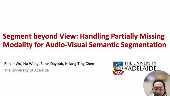 Segment beyond View: Handling Partially Missing Modality for Audio-Visual Semantic Segmentation