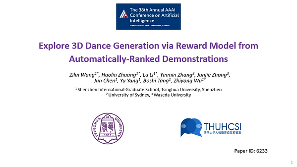 Explore 3D Dance Generation via Reward Model from Automatically-Ranked Demonstrations | VIDEO