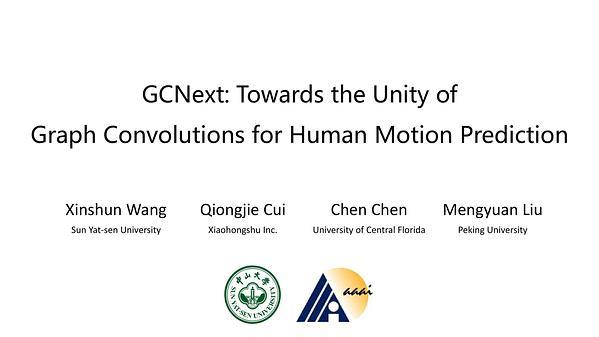 GCNext: Towards the Unity of Graph Convolutions for Human Motion Prediction