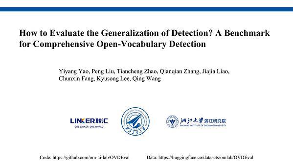 How to Evaluate the Generalization of Detection? A Benchmark for Comprehensive Open-Vocabulary Detection