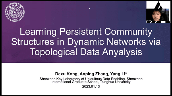 Learning Persistent Community Structures in Dynamic Networks via Topological Data Analysis