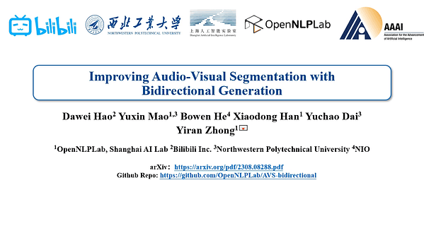 Improving Audio-Visual Segmentation with Bidirectional Generation