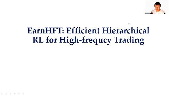 EarnHFT: Efficient Hierarchical Reinforcement Learning for High Frequency Trading | VIDEO