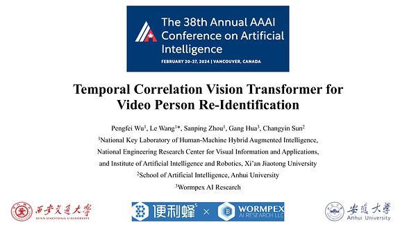 Temporal Correlation Vision Transformer for Video Person Re-Identification