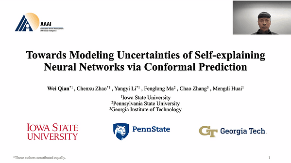 Towards Modeling Uncertainties of Self-explaining Neural Networks via Conformal Prediction | VIDEO