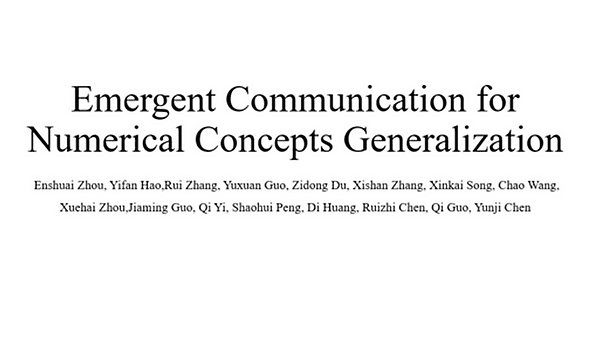 Emergent Communication for Numerical Concepts Generalization