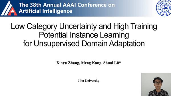 Low Category Uncertainty and High Training Potential Instance Learning for Unsupervised Domain Adaptation