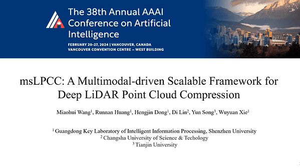 msLPCC: A Multimodal-Driven Scalable Framework for Deep LiDAR Point Cloud Compression | VIDEO