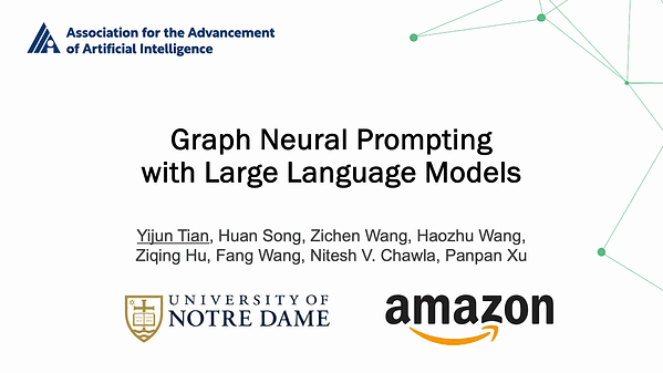 Graph Neural Prompting with Large Language Models | VIDEO