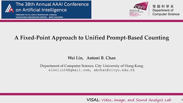 A Fixed-Point Approach to Unified Prompt-Based Counting | VIDEO