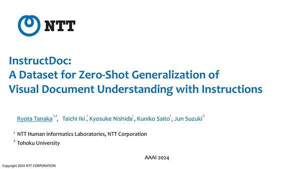 InstructDoc: A Dataset for Zero-Shot Generalization of Visual Document Understanding with Instructions