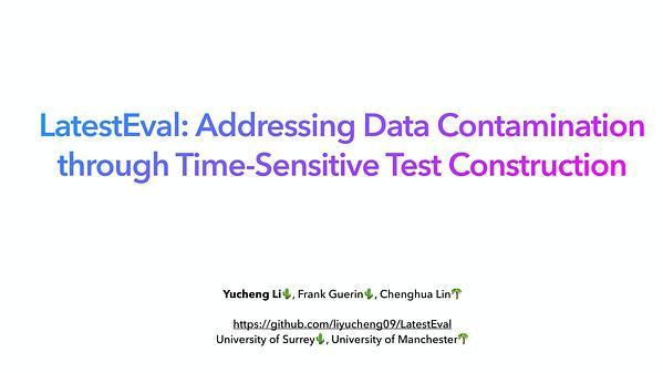 LatestEval: Addressing Data Contamination in Language Model Evaluation through Dynamic and Time-Sensitive Test Construction