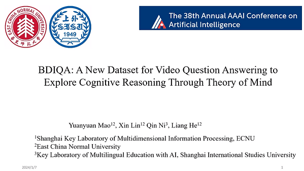 BDIQA: A New Dataset for Video Question Answering to Explore Cognitive Reasoning through Theory of Mind