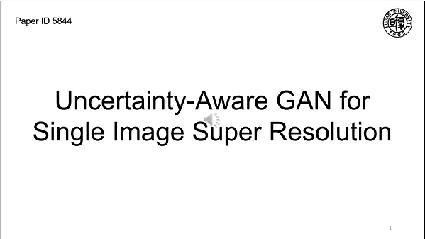 Uncertainty-Aware GAN for Single Image Super Resolution