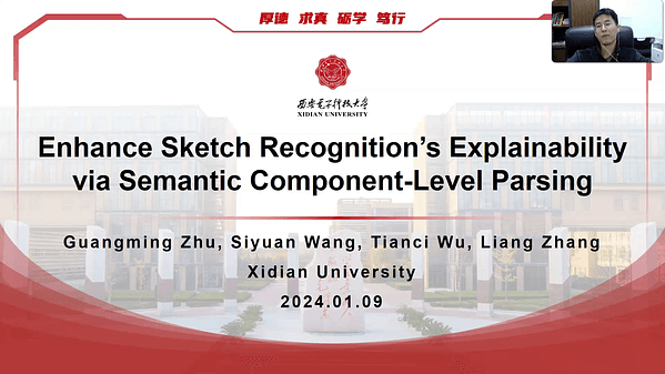 Enhance Sketch Recognition’s Explainability via Semantic Component-Level Parsing | VIDEO