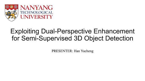 Dual-Perspective Knowledge Enrichment for Semi-supervised 3D Object Detection