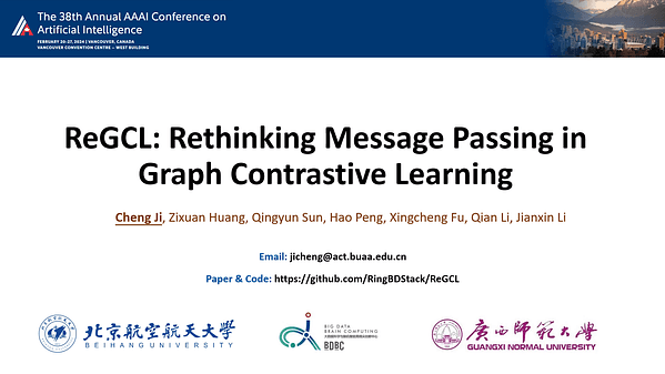 ReGCL: Rethinking Message Passing in Graph Contrastive Learning