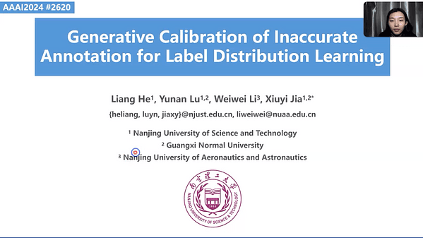 Generative Calibration of Inaccurate Annotation for Label Distribution Learning | VIDEO