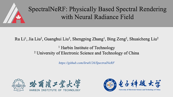 SpectralNeRF: Physically Based Spectral Rendering with Neural Radiance Field