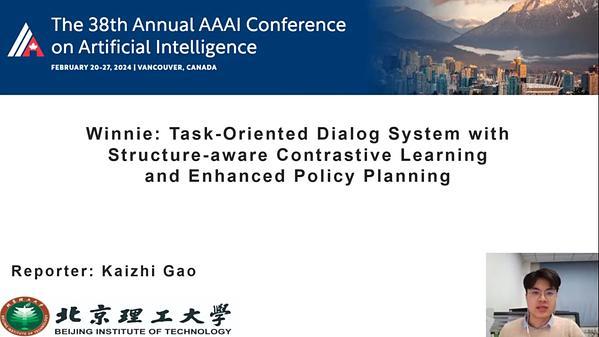 Winnie: Task-Oriented Dialog System with Structure-Aware Contrastive Learning and Enhanced Policy Planning | VIDEO