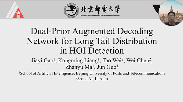 Dual-Prior Augmented Decoding Network for Long Tail Distribution in HOI Detection | VIDEO