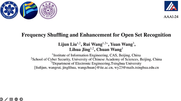 Frequency Shuffling and Enhancement for Open Set Recognition | VIDEO