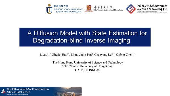 A Diffusion Model with State Estimation for Degradation-Blind Inverse Imaging