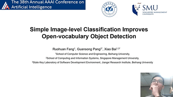 Simple Image-Level Classification Improves Open-Vocabulary Object Detection | VIDEO