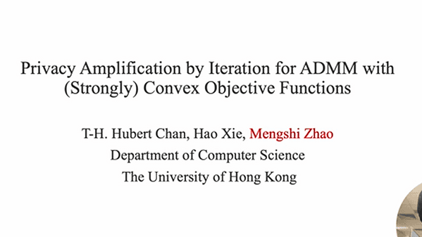 Privacy Amplification by Iteration for ADMM with (Strongly) Convex Objective Functions