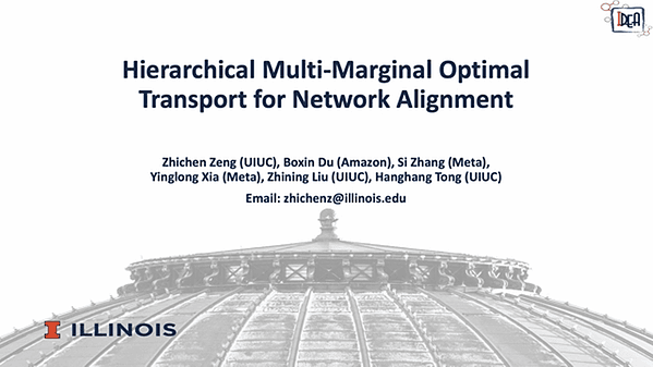 Hierarchical Multi-Marginal Optimal Transport for Network Alignment