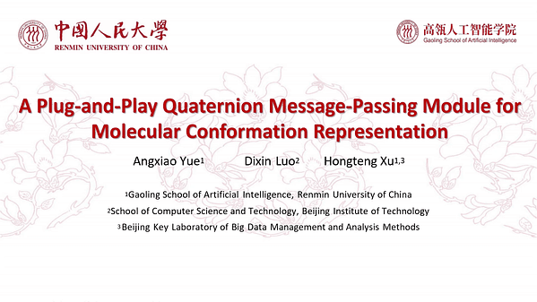 A Plug-and-Play Quaternion Message-Passing Module for Molecular Conformation Representation