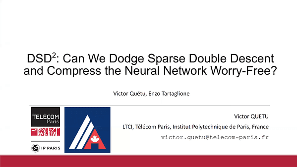 DSD$^2$: Can We Dodge Sparse Double Descent and Compress the Neural Network Worry-Free? | VIDEO