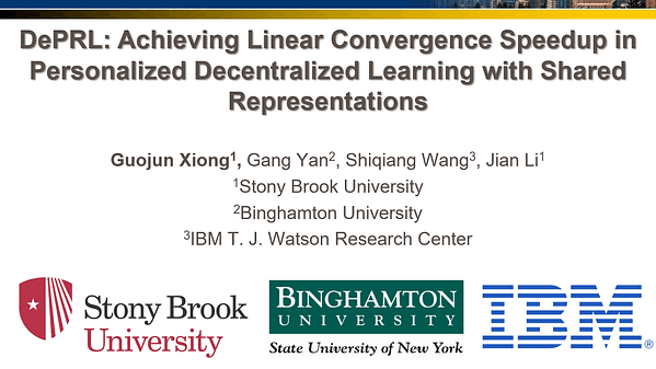 DePRL: Achieving Linear Convergence Speedup in Personalized Decentralized Learning with Shared Representations