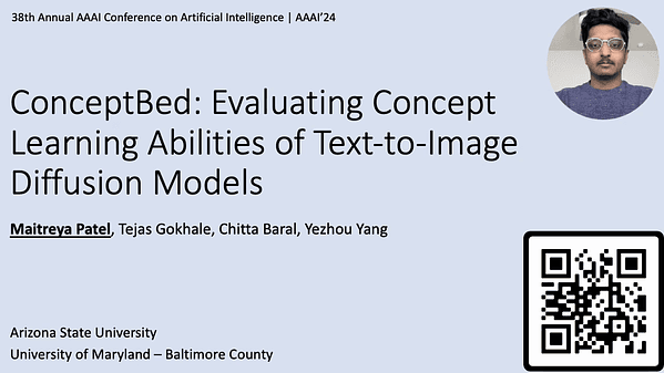 ConceptBed: Evaluating Concept Learning Abilities of Text-to-Image Diffusion Models | VIDEO